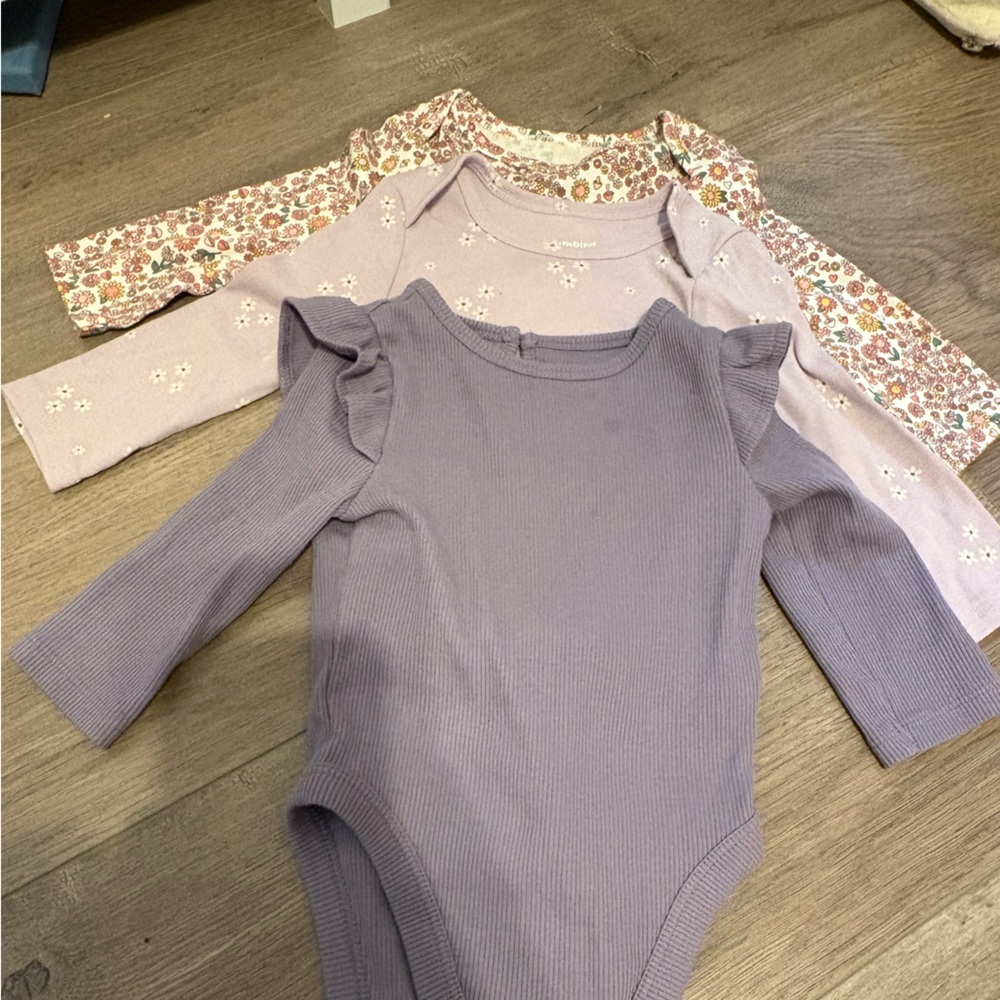 Jumping Beans Purple and Pink Bodysuits